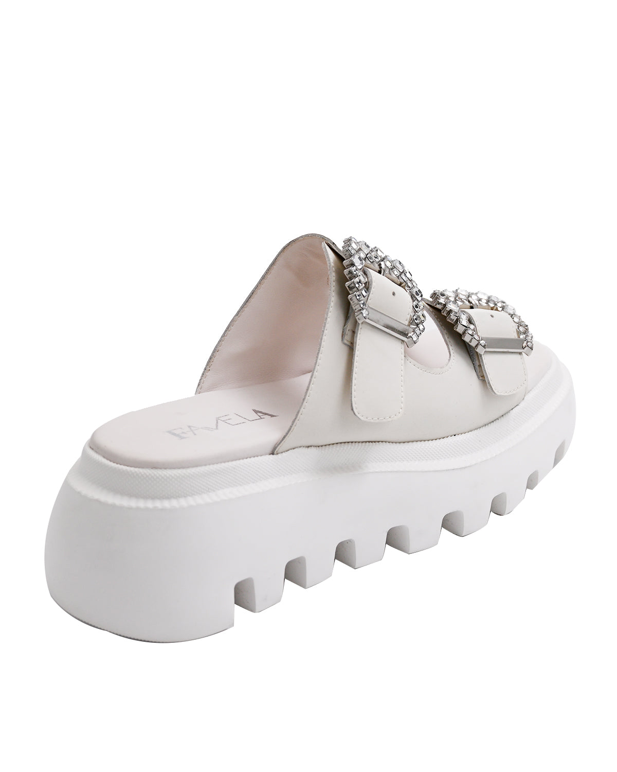Δερμάτινα σανδάλια σε λευκό - Anna shoes & more