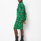 Midi  φόρεμα σε πράσινο animal print - Anna shoes & more