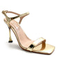 Πέδιλα με ψηλό τακούνι σε χρυσό - Anna shoes & more
