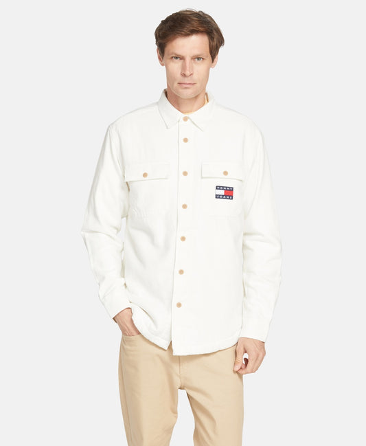 Tommy Jeans Overshirt σε λευκό - Anna shoes & more