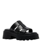 Black leather sandals - Anna shoes & more